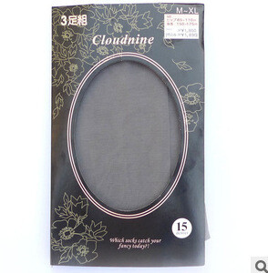 3 Pairs 15 Denier Japanese super thin snag resistant panty hose