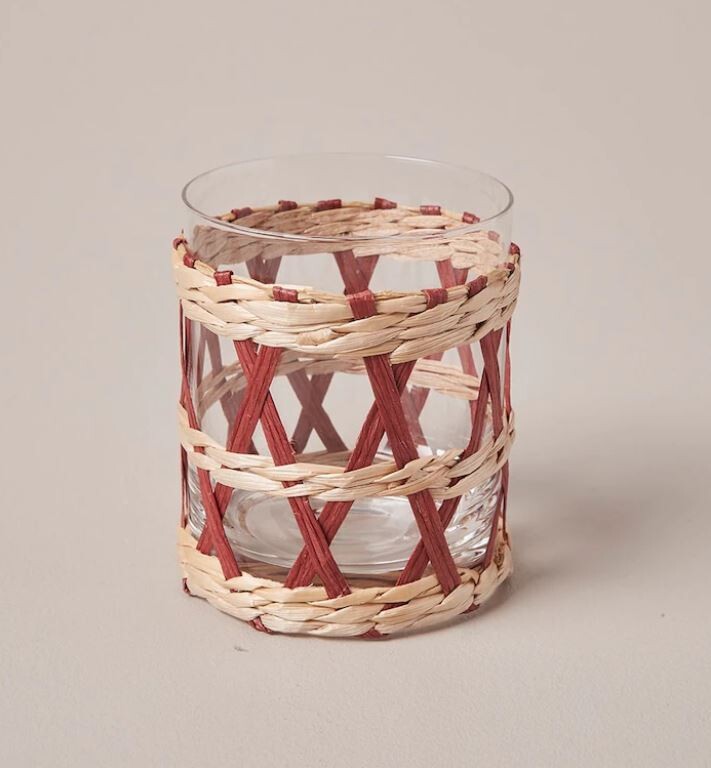 Classic Rattan Glass Decor Pots ~ Elegant, Versatile, and Nature-Inspired