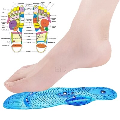 Anti Odour Accupressure Reflexology Massaging Magnetic Shoe Insole