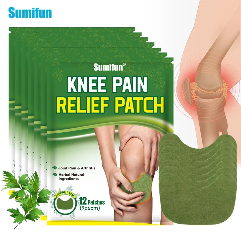 24 Pcs Herbal Natural Ingredient Knee Pain Relief Patch