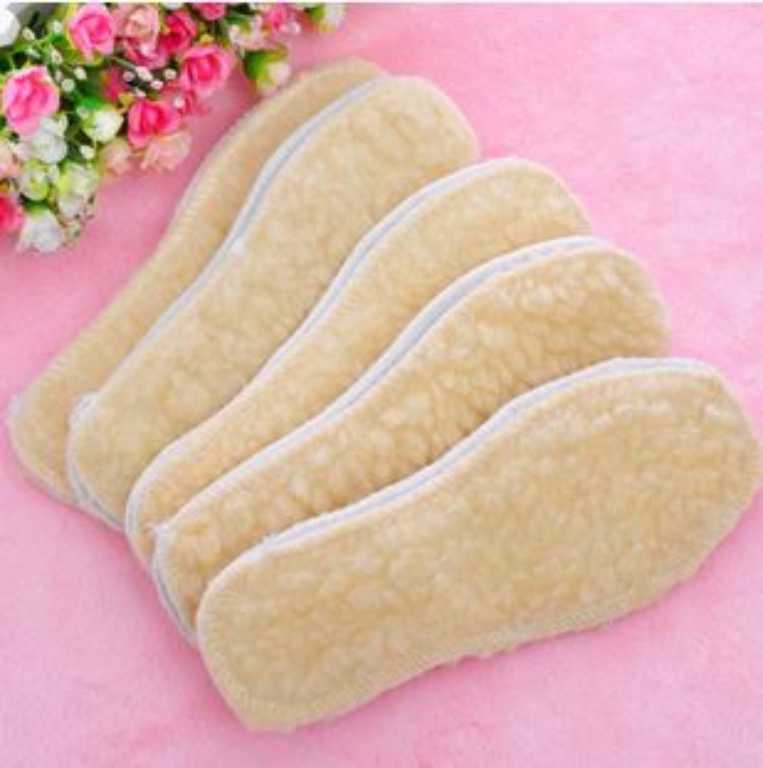 Warm Sheep Cashmere Faux Fur Winter Shoe Insoles
