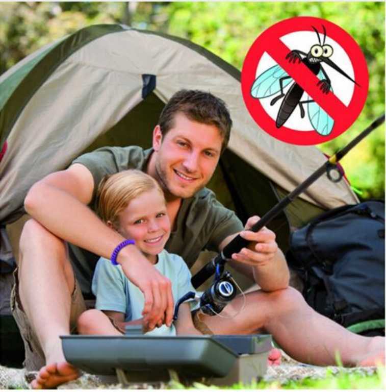 6 x Ultrasonic Mossie Insect Repellent Bracelet+Device