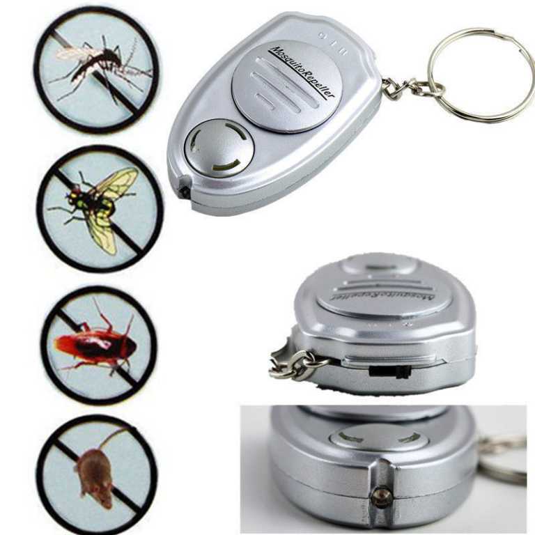 Multi-Purpose Ultrasonic Mossie Repellent-Torchlight-Key Chain