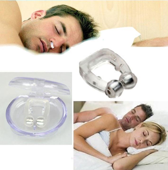 Set of 2 Magnetic Soft Silicon Stop Snoring Nose Clip