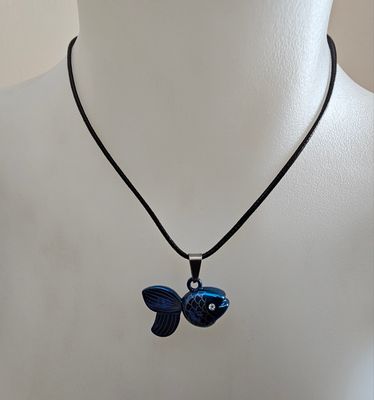 Vibrant Blue Fish Pendant – A Splash of Fun and Style!