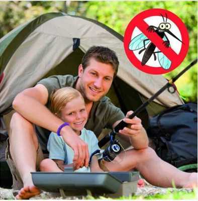 6 x Ultrasonic Mossie Insect Repellent Bracelet+Device