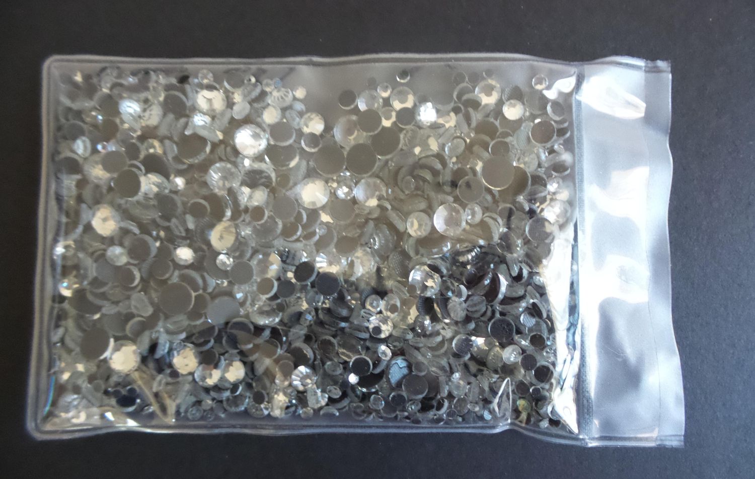 MIX 7 Sizes 1512 pcs DMC Hot Fix Flatback Crystal Clear Rhinestones