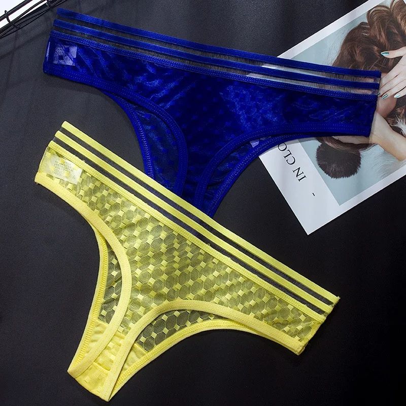 Size 6~8~10~12 Mesh Transparent Low Rise Panties
