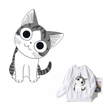 Washable T-shirt Iron-on Transfers - Lovely Cat