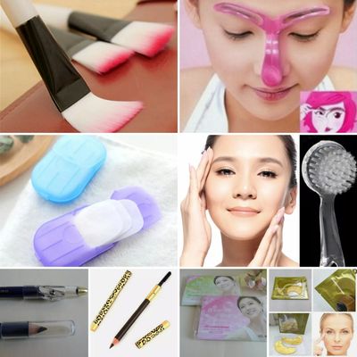 12 pc set Facial Essential Pack &amp; Eyebrow Template Bundle Offer