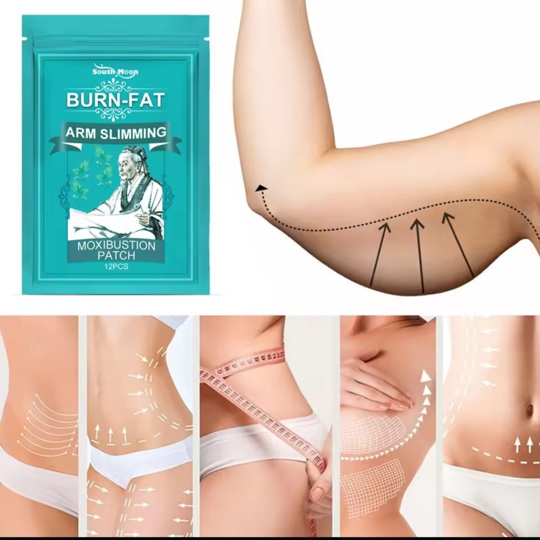 Fat Burning Arm Slimming Moxibustion Patches – 2 Packs (24 Pcs)