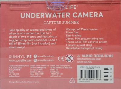 SunnyLife Underwater Camera: Reusable 35mm film, waterproof case, summer fun