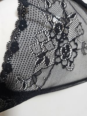 Size 8 (M) Rosa Black Floral Lace Boyshorts