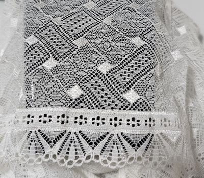 Size 6 White Geometric Diamond Lace Boyshorts – Scalloped Charm