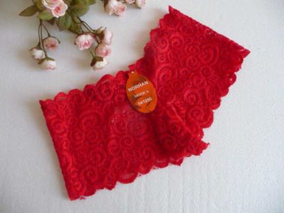 Size 8 Norhan Monica Deep Red Embroidered Lace Floral Mesh Boyshorts Size 8 Norhan Monica Deep Red Embroidered Lace Floral Mesh Boyshorts