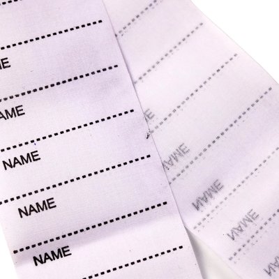 200 pcs White Washable Iron-on Fabric Clothing Labels+Marker