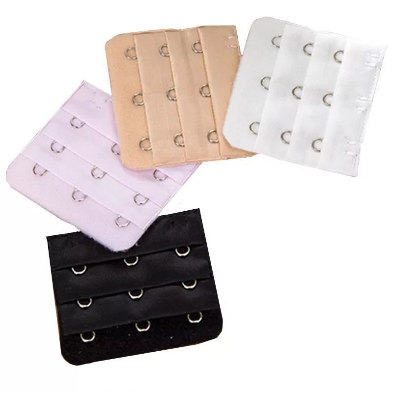Bra Extenders - Pack of 4 Colours Triple Hook/3 Rows
