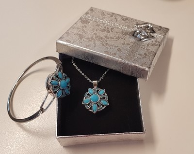 Vintage Bohemian Style Necklace and Bracelet Set