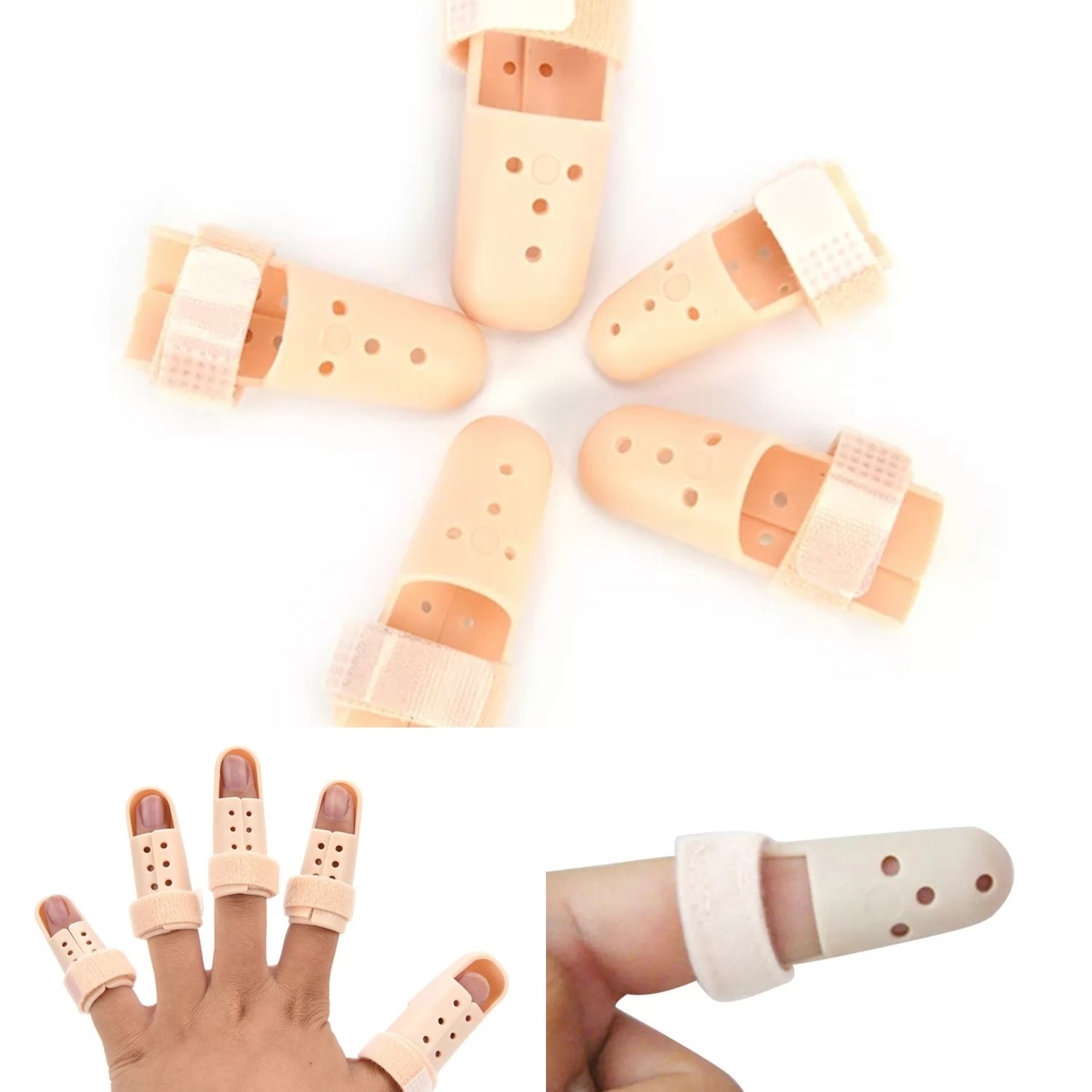 1 x Perforated Finger-Thumb Support-Protector-Brace