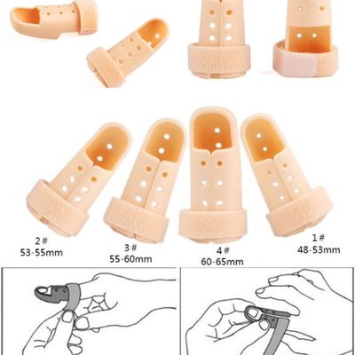 1 x Perforated Finger-Thumb Support-Protector-Brace