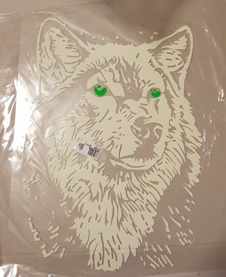 Washable T-shirt Iron-on Transfers - Wolf Glow in Dark