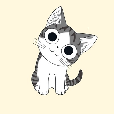 Washable T-shirt Iron-on Transfers - Lovely Cat