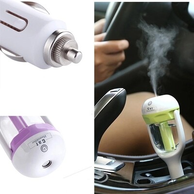 Mini 12V Aromatherapy Car Humidifier|Air Purifier Diffuser with Essential Oil Pack