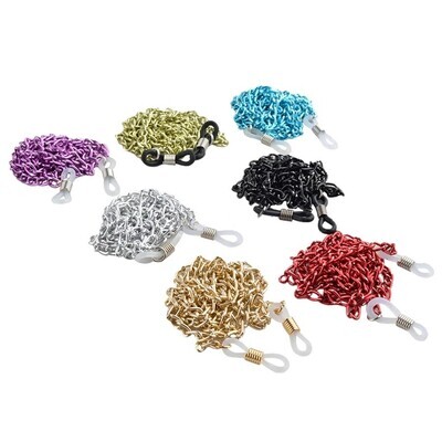 67cm 8 Colours Aluminium Metal Reading Glasses Lanyard-Chain