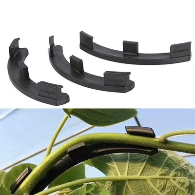 15 Reusable Large Premium Plastic Plant Bender Clips + Gift