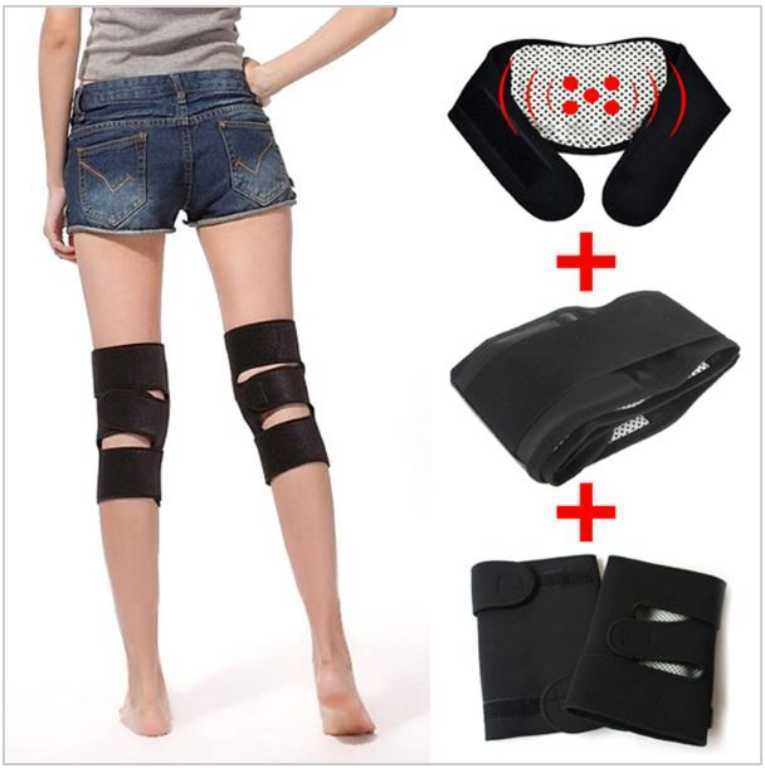 4 pcs x Magnetic Therapy Self-Heating Pain Relief for neck-back-knees  + FREE Socks
