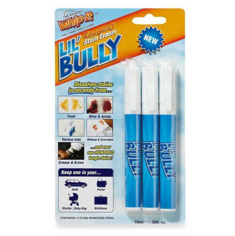 3 Whip-It® Lil' Bully Emergency Stain Eraser Pen
