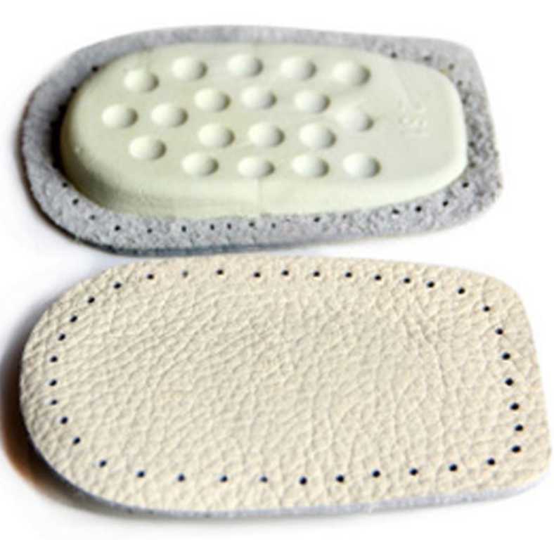 Genuine Leather Heel Pads 1cm Lift Shock Absorbing Comfort Cushion