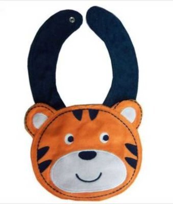 Pack of 2 Ultra-Thin Waterproof Cute Animal Baby Bibs
