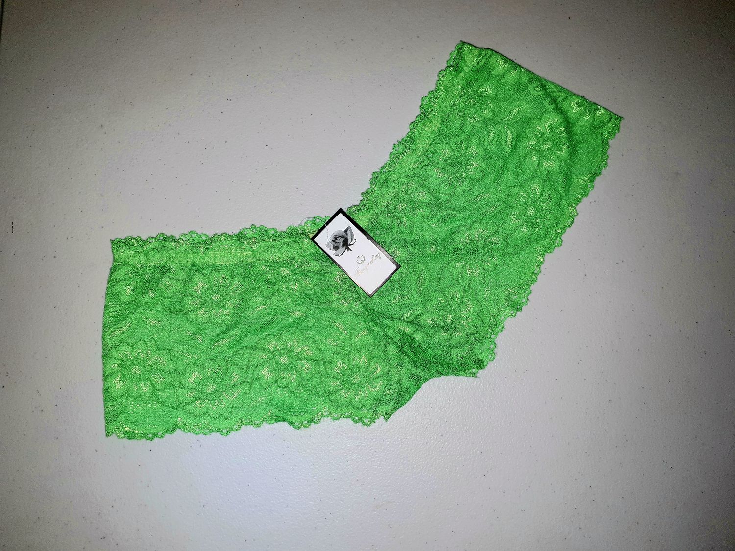 Size 8~10~12 (XS-S-M) Bright Zesty Lime Lace Boyshorts