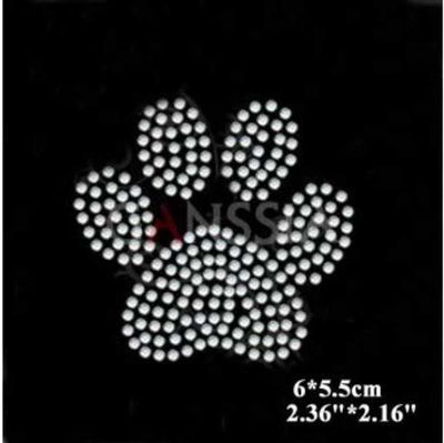 Set of 2 Decorative Sparkling Rhinestone Iron-on Transfer Motifs
