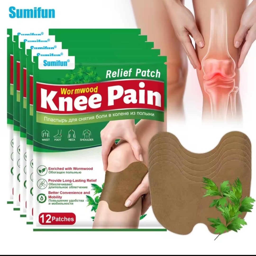 24 Pcs Herbal Natural Ingredient Knee Pain Relief Patch