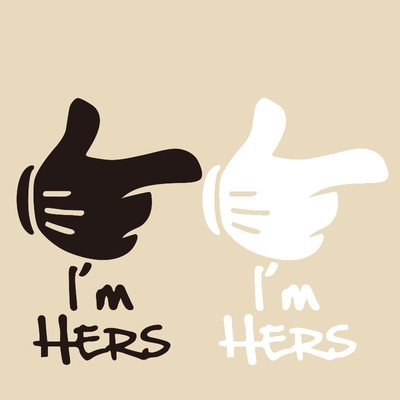 Washable T-shirt Iron-on Transfers - I'm HERS