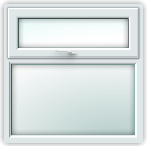 uPVC Window Brand New Glazed w/ Ventilator [1190 x 1040]