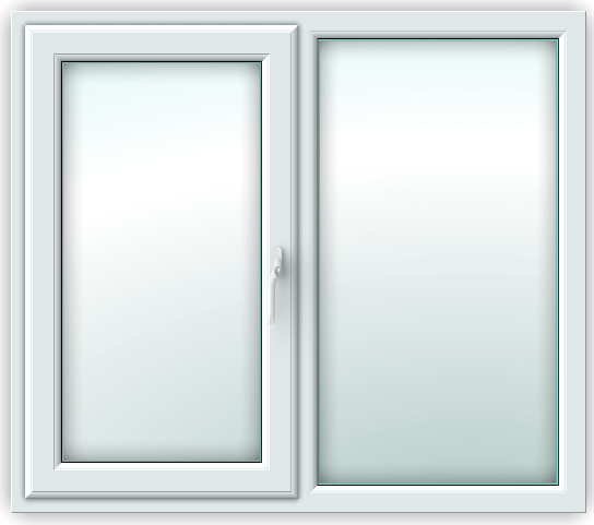 uPVC Window Brand New Glazed w/ Ventilator SOLO SIDE HUNG [1190 x 1040]