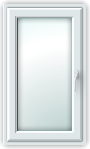 uPVC Window Brand New Glazed w/ Ventilator SIDE HUNG [610 X 1190]