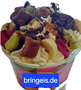 Schoko Früchte Becher