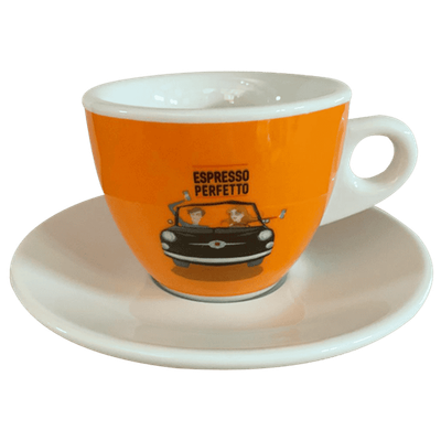 Espresso Perfetto Portofino Cappuccino Tasse Orange, Schwarz, Rose, Blau oder Grün