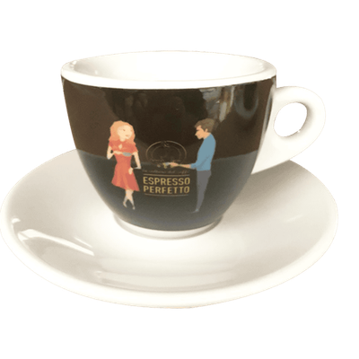 Espresso Perfetto Portofino Cappuccino Tasse Orange, Schwarz, Rose, Blau oder Grün