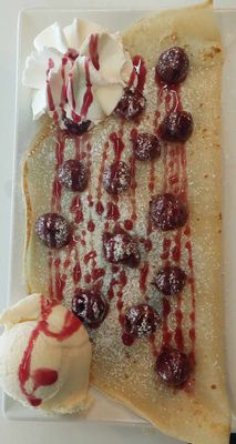 Crepes  Kirschen