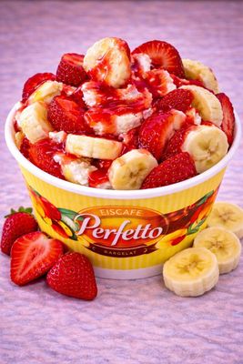 Erdbeer Bananen Becher