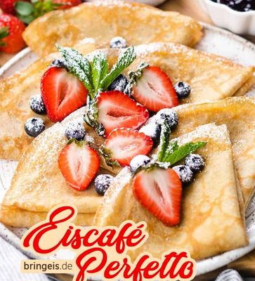 CREPES mit Puderzucker
