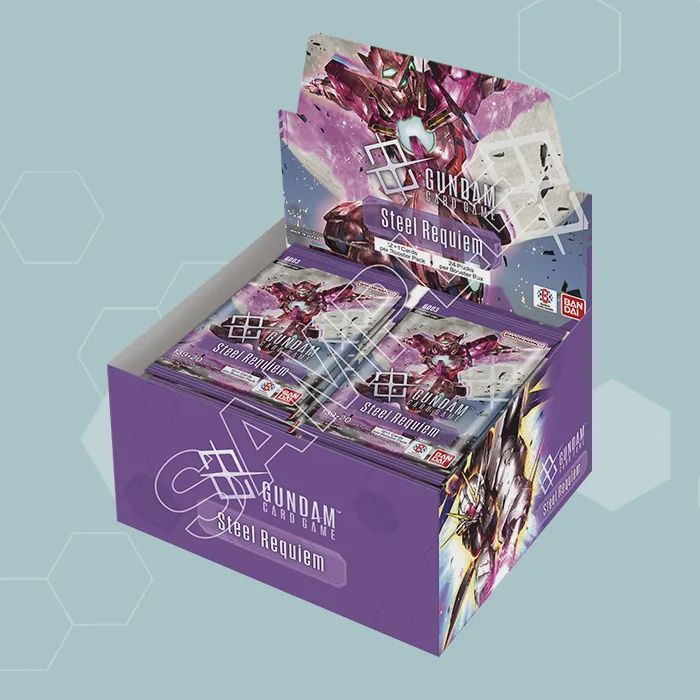 PREORDER Gundam Card Game: Steel Requiem Booster Pack Display (01-30-26 | PICKUP IN-STORE ONLY) [GD03]