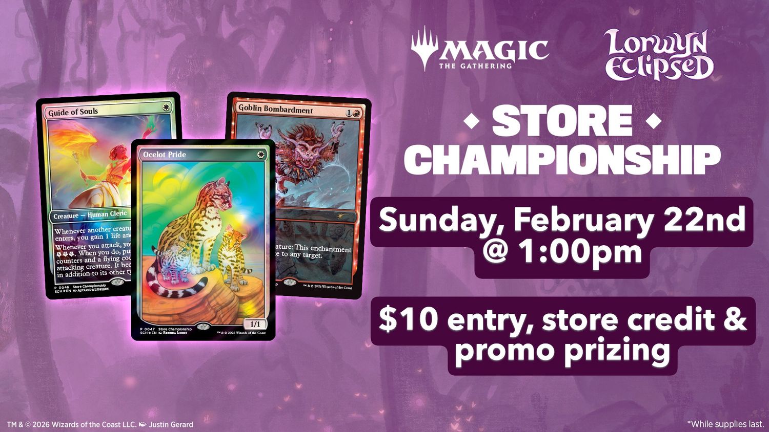 Lorwyn Eclipsed Store Championship (Sunday, February 22nd @1:00pm)