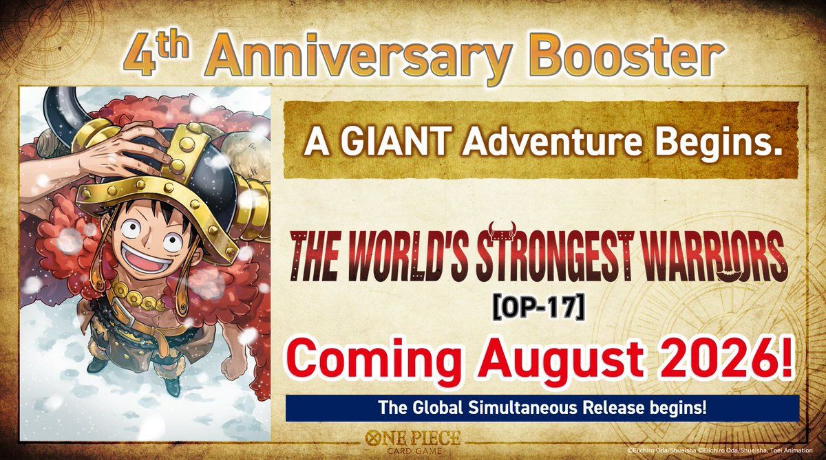 One Piece OP-17 The Worlds Strongest Warriors Release Event (08-29-26 | @ 1:00PM)
