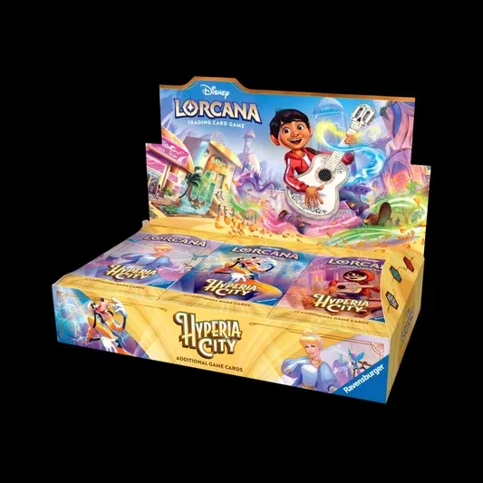 Limit 1 Per Person and InStore Pickup Only: Lorcana: Hyperia City Booster Box (10-16-26)